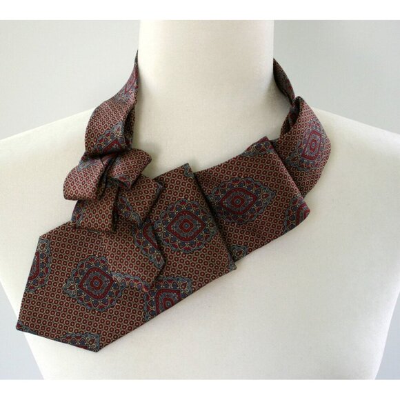 Ogsplosh Silk Scarf - Unique Scarf - Unisex Scarf - Ascot Tie - NEW - Picture 5 of 7